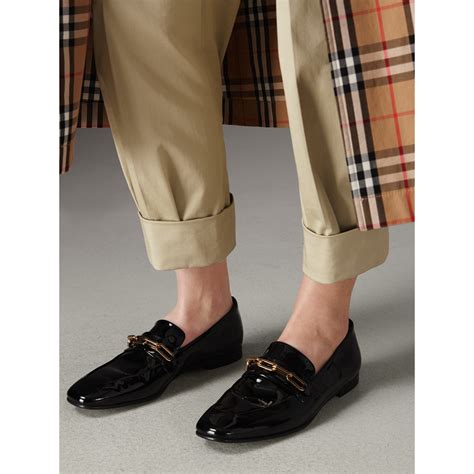 burberry chain patent leather loafers|Burberry Limited.